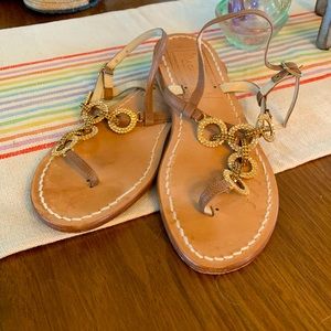 Via Capri rhinestone embellished sandals!